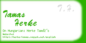 tamas herke business card